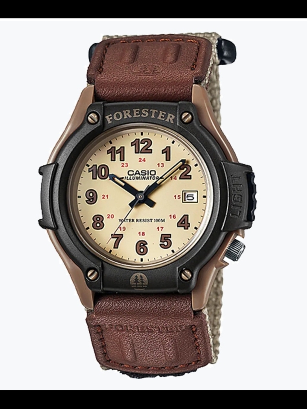 Casio Forester FT500WC-5BK Analog Watch Leather Nylon Fast Wrap Strap BRAND NEW!